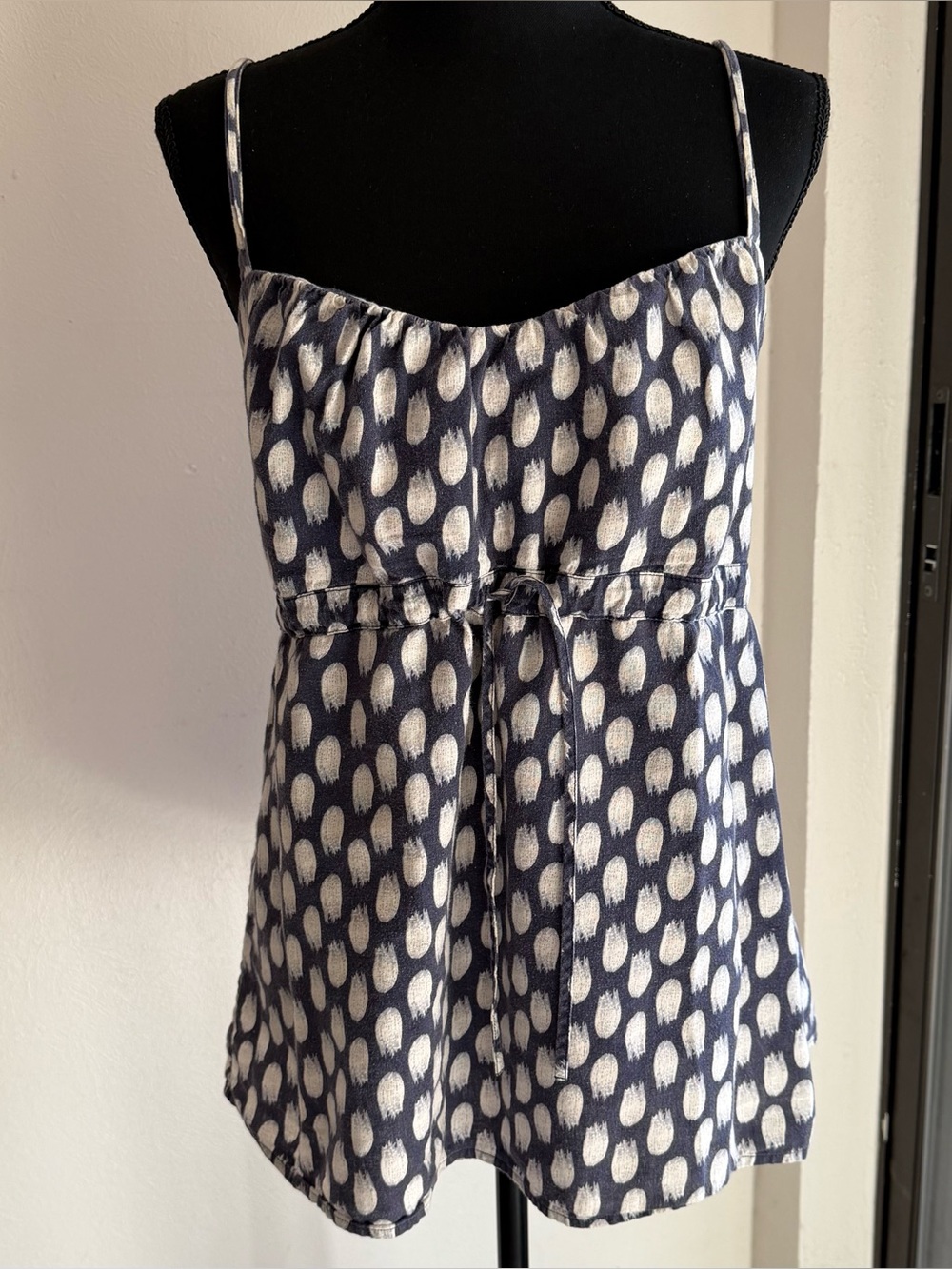 Patagonia Blue & White Printed Spaghetti Strap Women's Top